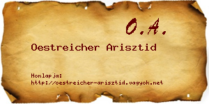 Oestreicher Arisztid névjegykártya